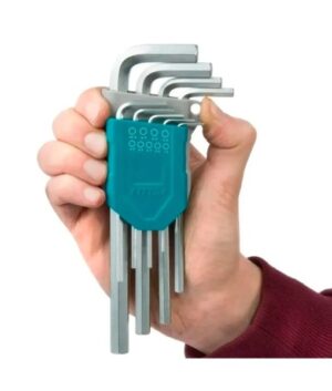 Set llaves hexagonales largas x 9 INDUSTRIAL TOTAL