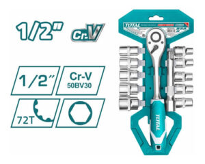 Set de 12 llaves tubo INDUSTRIAL TOTAL